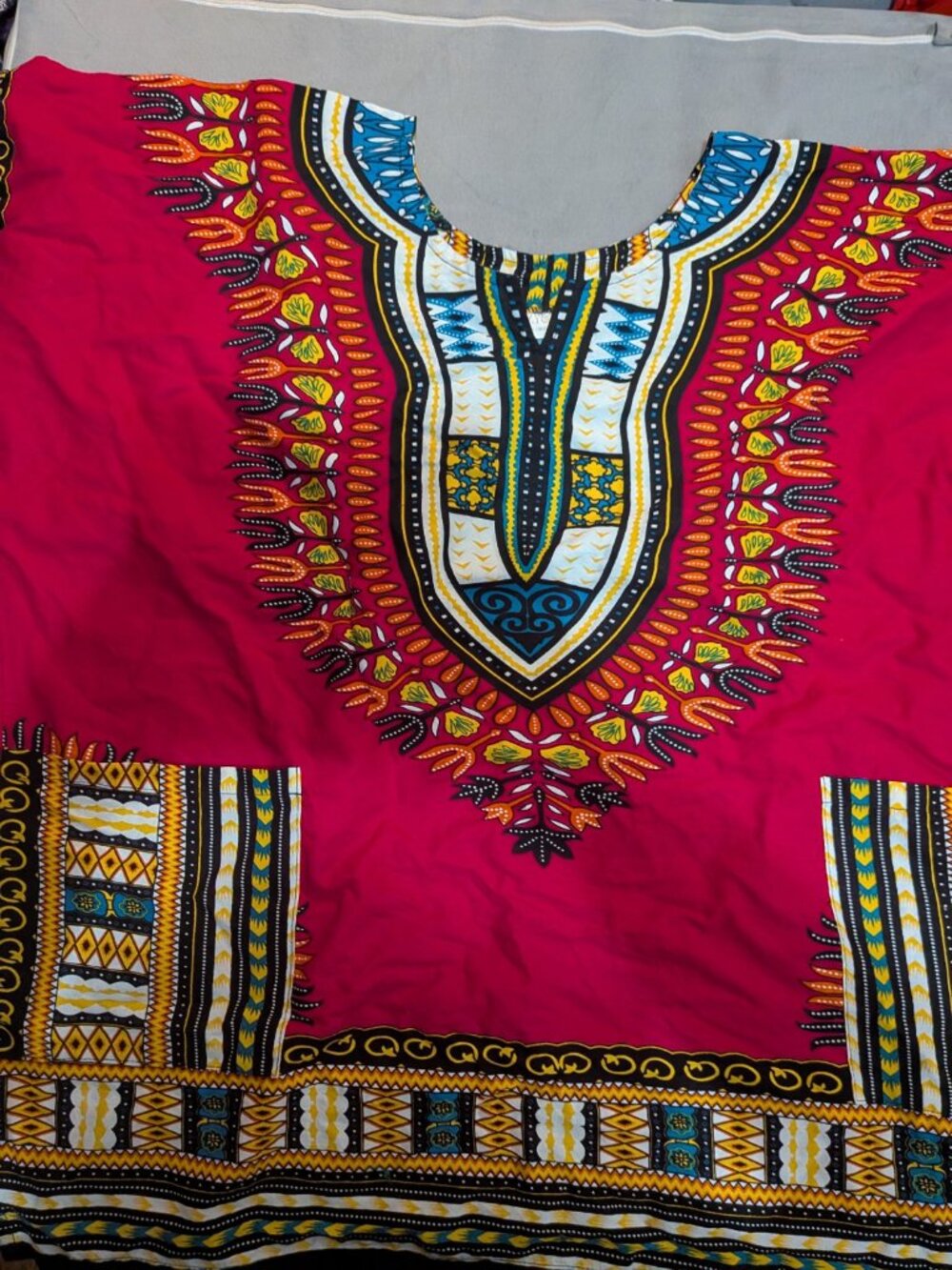 OS Izzy and Liv Hot Pink Dashiki Shirt